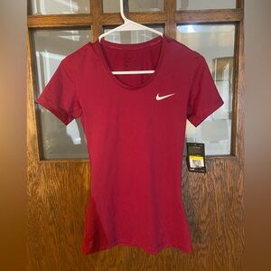 Nike Women's Crimson Short Sleeve Dri Fit Tee